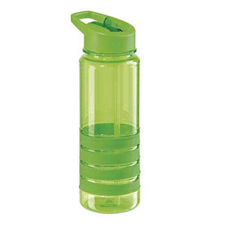 Oggi 8052.11 Tritan 25-Ounce Sport Bottle with Flip Up Spout and Straw, Green