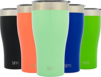 Simple Modern Tumbler Vacuum Insulated 20oz Slim Cruiser with Lid - Double Walled Stainless Steel Travel Mug - Sweat Free Coffee Cup - Compare to Yeti and Contigo - Powder Coated Flask - Mint Green