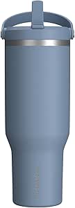 Hydrapeak Nomad 40 oz Tumbler with Handle and Sip Lid, Leakproof Tumbler, Tumbler Lid Straw, Double Insulated Tumblers, 32oz Double Insulated Cup Straw, Stainless Steel (Modern Blue)