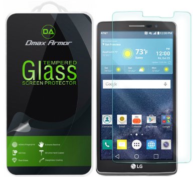 LG G Vista 2 Glass Screen Protector Dmax Armor Tempered Glass Ballistics Glass 03mm 9H Hardness Anti-Scratch Anti-Fingerprint Bubble Free Ultra-clear - Retail Packaging