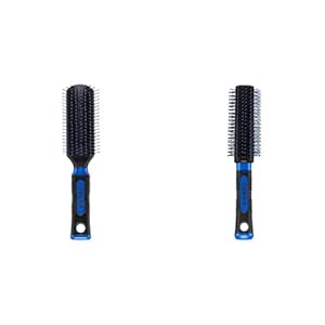 Conair Salon Results Hairbrush for Men and Women, Hairbrush for Everyday Brushing & Salon Results Round Brush for Blow-Drying, Hairbrush for Short to Medium Hair Length