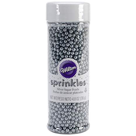 Wilton Silver Sugar Pearl Sprinkles, 4.8 oz.