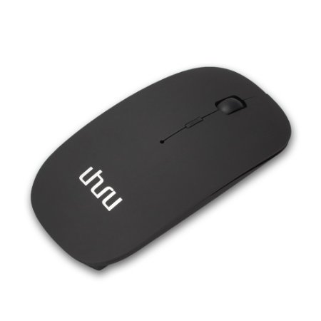 UHURU® Rechargeable Bluetooth 3.0 Mouse Noiseless and Silent Click with 800/1200/1600 DPI for Pc MAC Laptop Computer - New & Improved Version