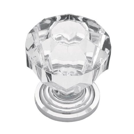 Liberty P30122-CHC-C 1-1/4-Inch Acrylic Faceted Cabinet Hardware Knob