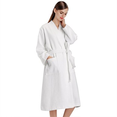 Jcotton woman MODAL fabric bathrobe Kimono Knit Cotton spa Robe