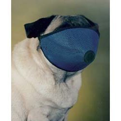 Mesh Dog Muzzle for Short Nose - Flat Faced Dogs, (pug muzzle) one size Fits All