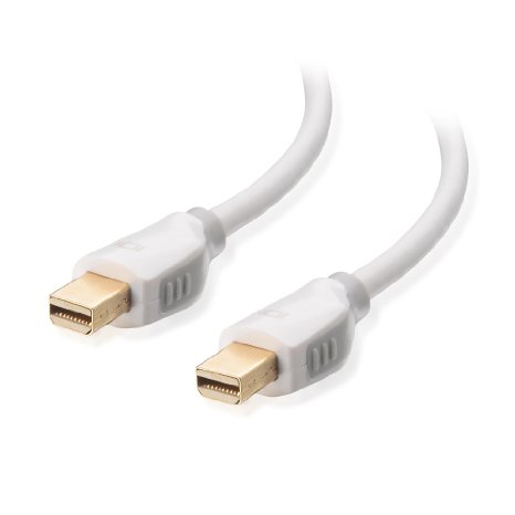 Cable Matters Gold-Plated Mini DisplayPort Cable in White 3 Feet - 4K Resolution Ready
