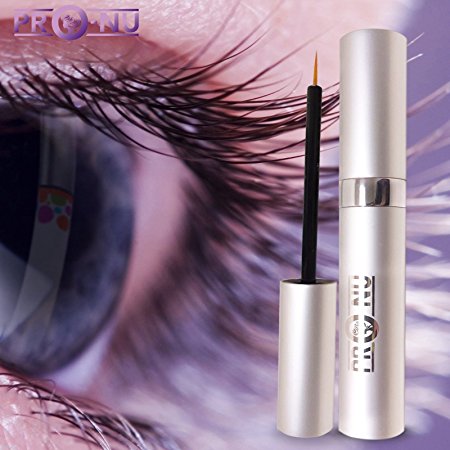 Pro-Nu New Eyelash Growth Serum 5ml - Made in USA - Eyelash Enhancer for Thicker, Fuller and Longer Eyelashes and Brows.