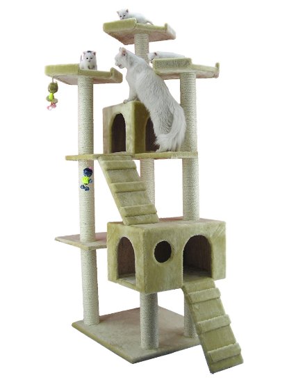 Armarkat Cat tree Furniture Condo, Height -70-Inch to 75-Inch