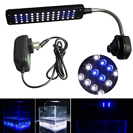 Mingdak® LED Clip Aquarium Lights Kit for Fish Tanks,white & Blue