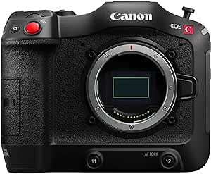 Canon EOS C70 Cinema Camera (Body Only), 4K Super 35mm Dual Gain Output (DGO) Sensor, RF Mount