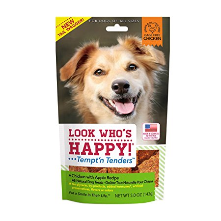 Look Who's Happy Dog Treats 5 oz 1 Pouch Chicken and Apple Treat, One Size