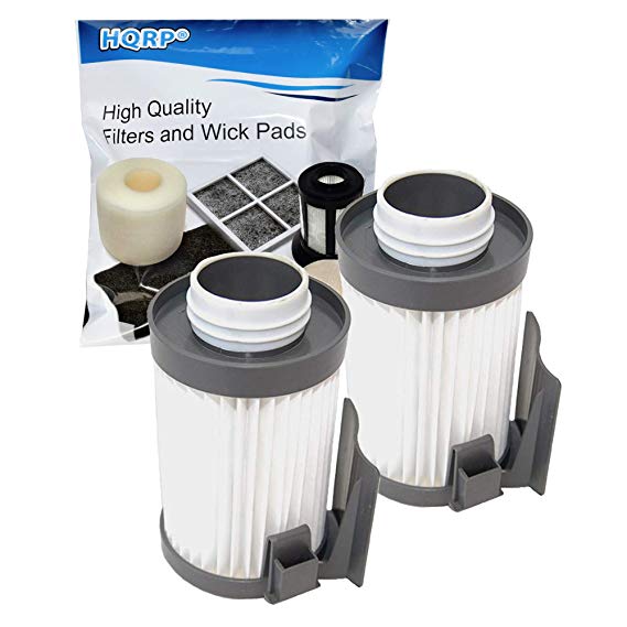 HQRP 2-Pack Washable Filter Compatible with Eureka Optima 431 437 431BX 431F 437AZ 431DX 433A 431A 431AX 431AXZ 431B 433B 433BE 433BET 437AXZ Lightweight Vacuums