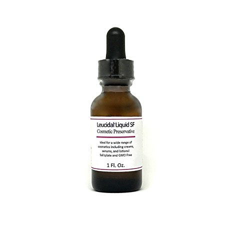 Leucidal Liquid SF, Natural Preservative Ingredient for Homemade Hyaluronic Acid Serums and Other Cosmetics, 1 oz.