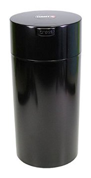 Tightvac 1-12 Pound Vacuum Sealed Dry Goods Storage Container Black BodyBlack Cap