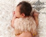 Feather Natural Angel Butterfly Wings Newborn Baby Photo prop CHOOSE Colors or GLITTER TAN
