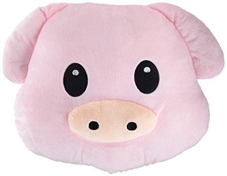 WEP Pig Piggy Emoji Pillow Smiley Emoticon Cushion Stuffed Colorful Plush Toy 32cm New