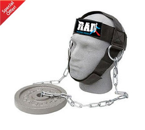 RAD NEW GYM WEIGHT LIFTING HEAD NECK STRENGTH HARNESS STRAP