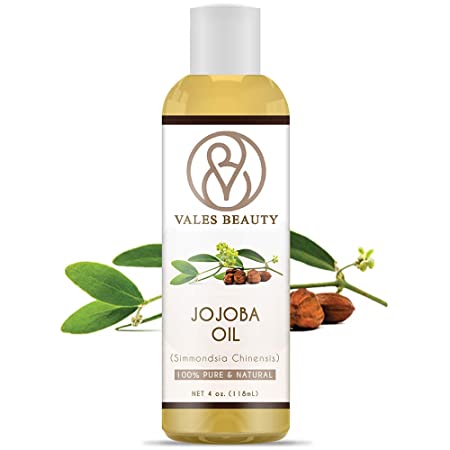 Jojoba Golden Oil Cold Pressed Unrefined 100% Natural Therapeutic Grade Carrier 4 oz Ideal For Moisturizing & Healing Dry Skin, Face Wrinkles, Make up Remover, Healthy Nails and Thickens Hair