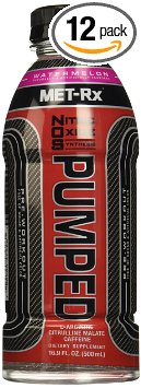 MET-Rx NOS Pumped Watermelon, 16.9 ounce, 12 count