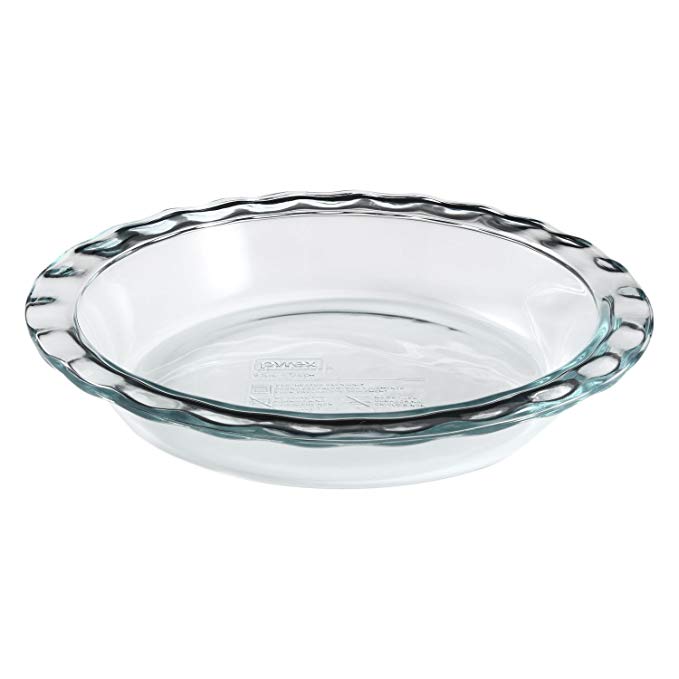 Pyrex Easy Grab 9.5" Glass Pie Plate, pack of 2