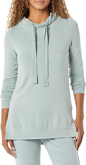 Amazon Essentials Women's Supersoft Terry Long-Sleeve Funnel Neck Tunic (Previously Daily Ritual)