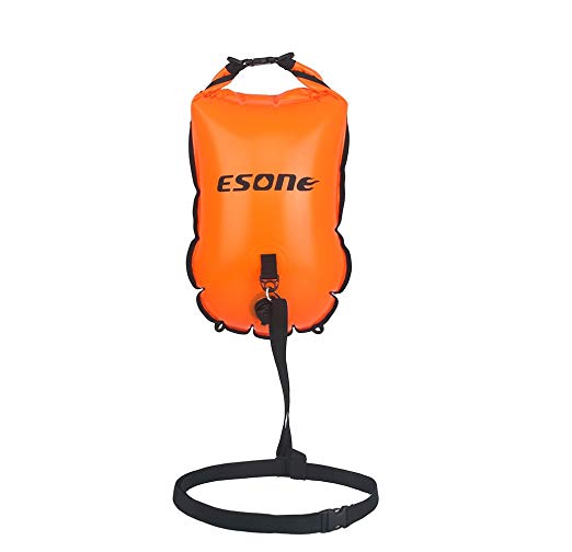ESONE 28L Drybag Backpack Swimming Safety Float and Drybag for Open Water Swimmers, Triathletes, Kayakers and Snorkelers Safe Swim Training