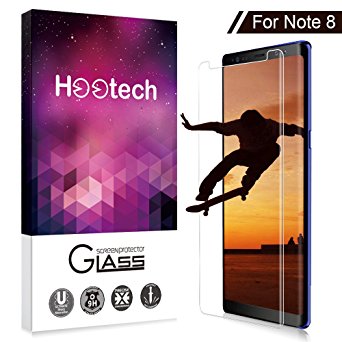 Galaxy Note 8 Screen Protector, Hootech [1 Pack] 3D-Curved Tempered Screen Protector for Samsung Galaxy Note 8, 9H Hardness, Bubble Free, Anti-Fingerprint HD Screen Protector Film