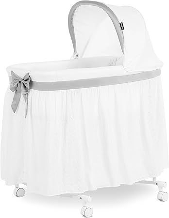 Dream On Me Montreal Portable 2-in-1 Bassinet in Grey