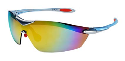 XS Sport Wrap TR90 Sunglasses UV400 Unbreakable Protection for Cycling, Ski or Golf