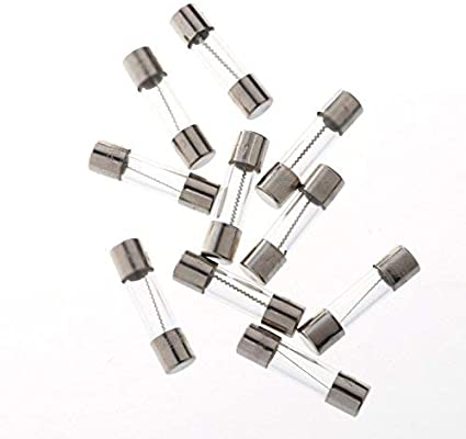 BCP Pack of 10 pcs Slow-Blow Fuse 15A 250V Glass Fuses 20 x 5mm