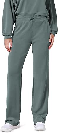 ODODOS Women's Modal Soft Wide Leg Pants with Pockets Adjustable Shockcord High Waist Casual Lounge Pants-27/29/31" Inseam