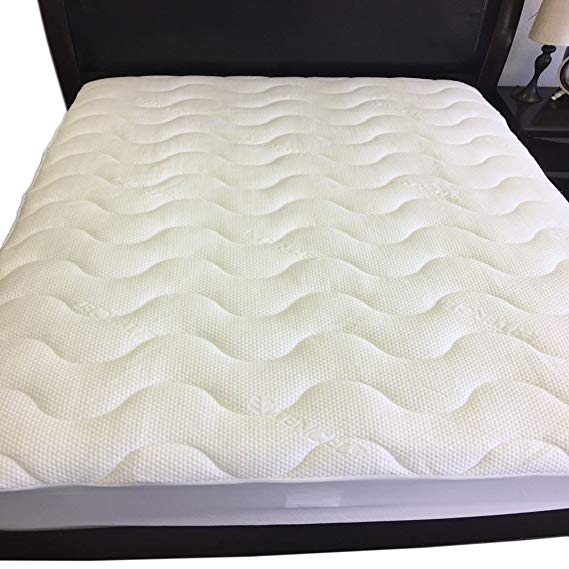 Royal Hotel Extra Plush Hypoallergenic Cool Tencel Jacquard Fitted Mattress PAD King Size Soft Premium Mattress Topper