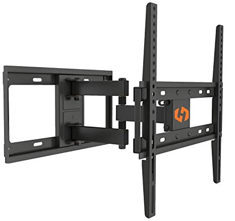 Husky Mounts Full Motion TV Bracket Fits Most 32-55 Inch LCD LED Flat Screen Articulating Tilt Swivel TV Wall Mount Corner Friendly