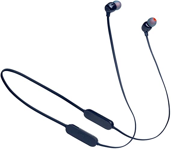 JBL Tune 125BT Wireless in-Ear Bluetooth Headphones, 16 Hour Playtime - Blue