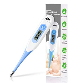 Digital Medical Thermometer, Oral Rectal and Underarm Termometro with Flexible Tip, Fever Body Temperature Indicator for Children Babies - Accurate and Fast Readings, FDA Approved