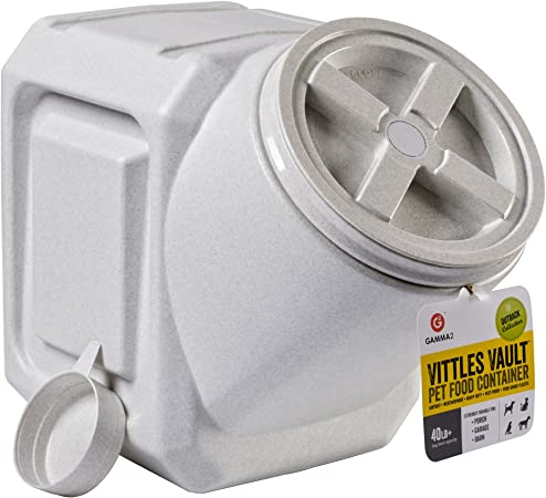 Gamma2 Vittles Vault Outback Stackable 40 lb Airtight Pet Food Storage Container