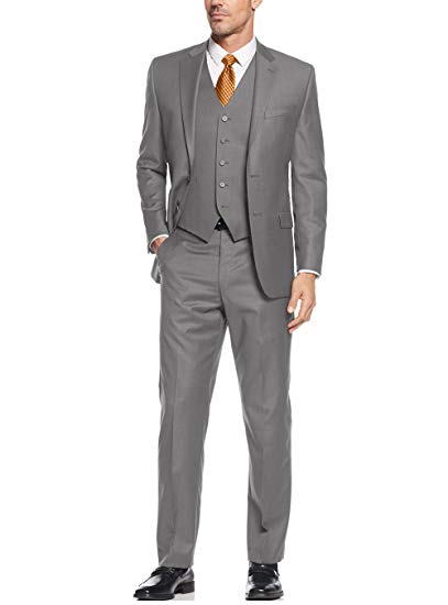 Salvatore Exte Mens Suit Vested Three Piece Blazer Jacket Dress Vest Plus Pants