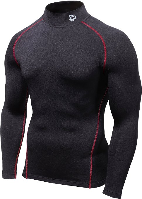 Tesla Mens Cool Dry Compression Baselayer Mock Long Sleeve T Shirts T11