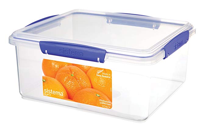 Sistema KLIP IT Food Storage Container, Blue Clips, 5 Litre