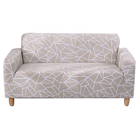 FORCHEER Stretch Sofa Slipcover Printed Pattern 3-Seat Couch Cover 1 Piece Furniture Protector for Living Room from Pets