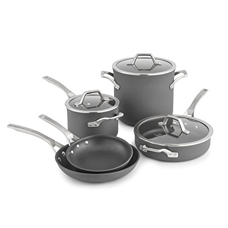 Calphalon Signature Hard Anodized Nonstick Cookware Set, 8-piece, Grey (1948247)