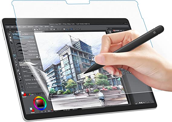 MoKo Screen Protector Compatible with Microsoft Surface Pro 8 13-Inch 2021 / Surface Pro X, [Like on Paper Film Screen Protector] Anti-Glare Premium PET Film Fit Surface Pro 8 2021/ Pro X, Matte