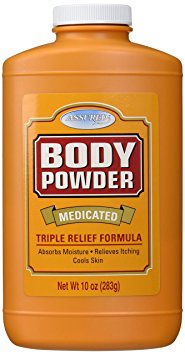 Assured Medicated Body Powder, Triple Relief Formula, 10 Oz