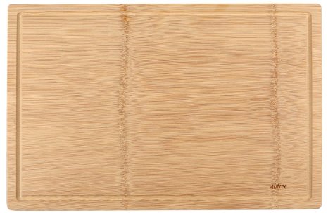 Seamless Surfaces Bamboo Extra Large Cutting Board 18x12x¾" with Deep Run-off Well Essential Home Kitchen Accessory for Food Preparation and Cooking By Autree