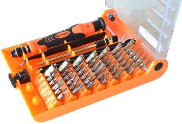 On SALE 45 in 1 Precision Multi-Magnetic-Bit Screwdriver Set PS451 for Electronics PC Laptop Mobile Cell Phone Video Game and More - 100 customer satisfaction guaranteed