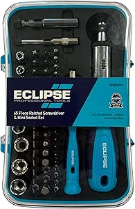 Eclipse Professional Tools ERSMS65PS 65-teiliges Set mit Ratschenschraubendreher und Mini-Steckschlüssel