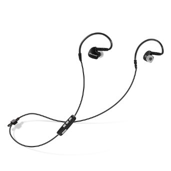 Parasom P8 Sweatproof Bluetooth Earphones Headphones Headsets V41 W microphone Sportsrunning and Gymexercise for Iphone 6 5s 5c 4s Ipad New Ipad Android Samsung Galaxy Smart Phones black