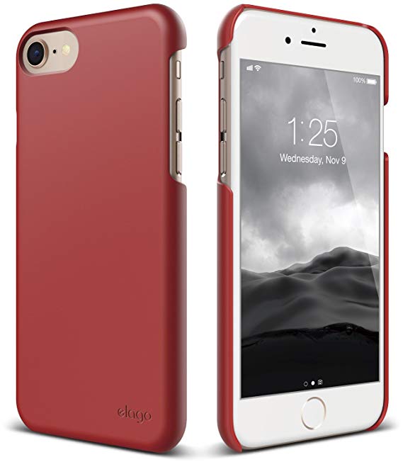 elago iPhone 8 / iPhone 7 case [Slim Fit 2][Red] - [Light][Minimalistic][True Fit]