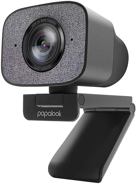 Webcam 2K 30FPS, papalook PA930 1080P 60FPS Streaming Web Camera with HDR Images, Integrated Dual Noise Cancelling Microphone, Privacy Cover and Tripod, Plug and Play for PC/Desktop/Laptop/MacBook